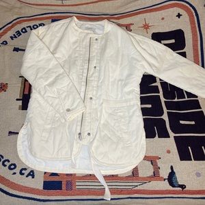 NWT Madewell Cream Quilted Jacket
